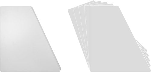 (30) 12" Record Divider Cards - SLOPED Lesser Cut - White, Economical 30mil - 12" x 13 1/8" - #12NS13WH30DI