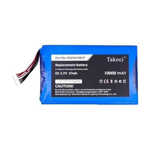 10000mAh Replacement Battery for Au-tel Maxisys MS906BT Maxisys MS906TS MS906S MS906BT MS906TS,Fits Part No. MLP4670B1P