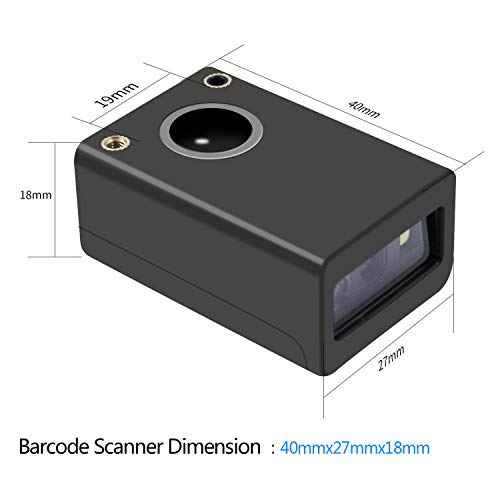2D Embedded Mini Barcode Reader Scanner Scan, Symcode QR Barcode Reader Module Scanner with Auto Sensing Cell Phone Computer Screen Scan