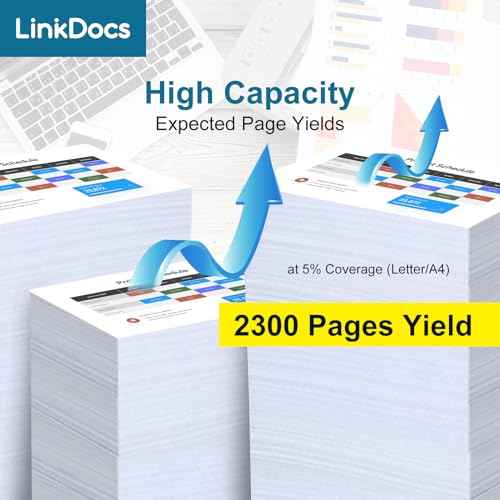 LinkDocs TN229XLY High Yield Yellow Compatible Toner Cartridge Replacement for Brother TN229XL TN-229XL Black Yellow for Brother HL-L3280CDW HL-L3220CW MFC-L3720CDW MFC-L3780CDW Printers