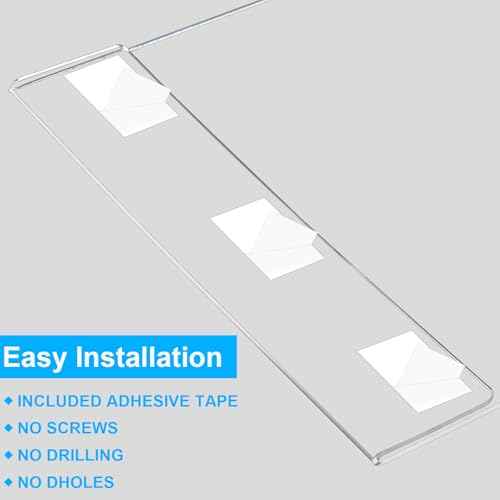 EHWINE 8 Pack 11x17 Wall Mount Acrylic Sign Holder,Horizontal Wall Signs Photo Menu Flyer Display Holders, Plastic Clear Acrylic Frames for Office Home Hotel Business Store (with Adhesive Tape)