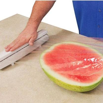 Wraptastic Food Wrap Dispenser Plastic Cutter Freshness Preservative