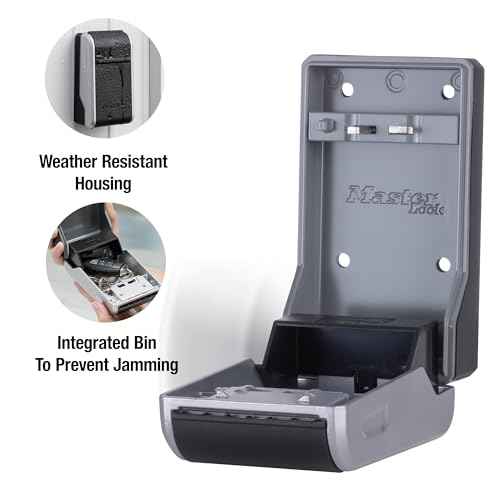 Master Lock High Capacity Key Lockbox, Combination Dial, Wall Mount