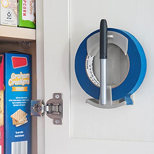 Kitchen Stickin' Tape Dispenser — Wall-Mounted Label System for Kitchen, Garage & Office