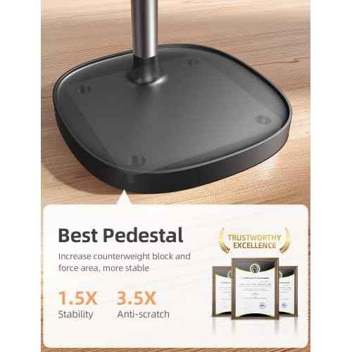 LISEN Cell Phone Stand Adjust for iPhone Phone Holder for Desk, Office Desk Accessories PC Gaming Gifts for Her Essentials Kitchen Gadgets Fit Telephone OtterBox Case Switch iPad Air Tablet 4-10 in