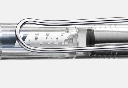 LAMY Transparent Vista Fountain Pen with Medium Nib and Blue Ink (L12M)