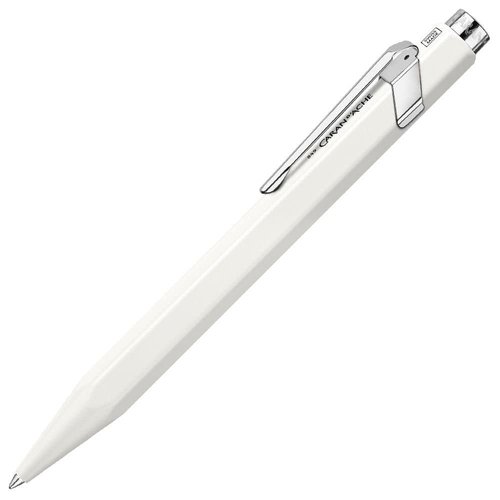 CARAN D'ACHE NF0846-001 Caran d'Ache Ballpoint Pen, Water-based, 849, Matte White, Genuine Imported