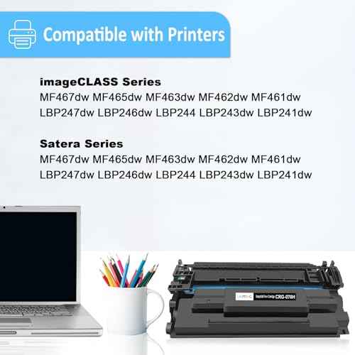 Compatible for Canon 070H Black Toner Cartridge Replacement for Canon 070h CRG070H Toner for Canon ImageCLASS MF465dw MF462dw MF460dw LBP246dw LBP247dw LBP243dw LBP240dw Laser Printer ( Black*1 )