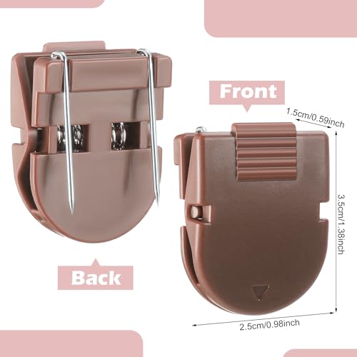 Feifeiya 15 Pcs Maillard Color Cubicle Clips for Fabric Panels Office Organizer