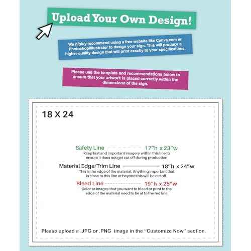 24x18" Double Sided Customizable Outdoor Yard Sign made from Corrugated Plastic with Metal "H" Stake, Easy to Design, Sign for Business, Garage or Yard Sale, Home, Office, (18" x 24")