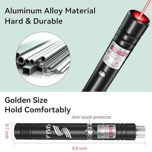 2 Pack Green and Red USB Rechargeable Presentation Pointer ? Perfect for Presentations, Classroom, and Conference Use