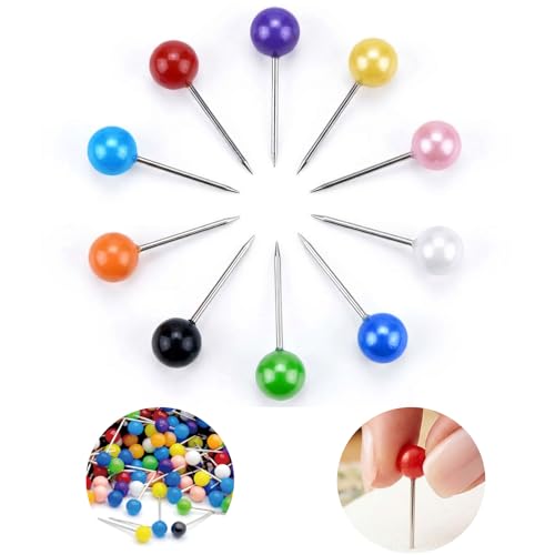 100 Pcs Map Pins Multi-Color – Kaileen Travel Map Push Pins, 10 Colors, 100 Count