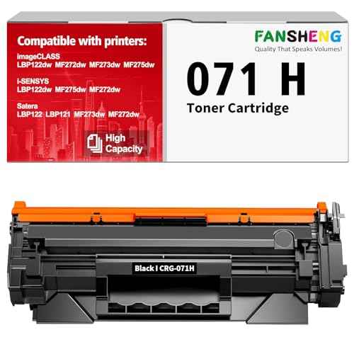 Compatible Toner Cartridge for Canon 071H 071 Toner Cartridge£¨2500 Pages, Compatible to Imageclass LBP122dw MF272dw/MF273dw/MF275dw LBP122dw Laser Printer (High Yield Black, 1 Pack)