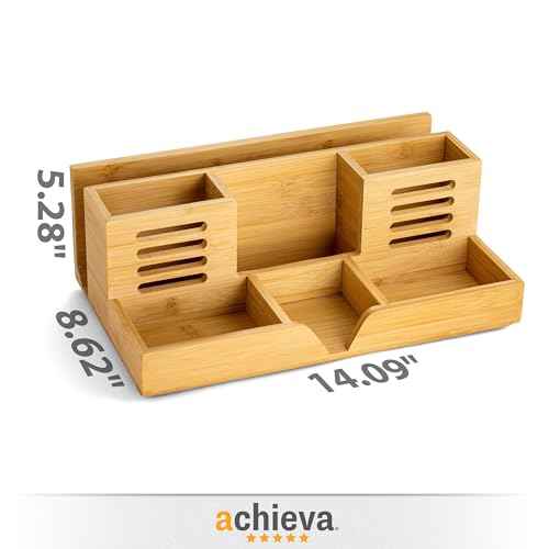 Achieva Bamboo Desk Organizer (71001)