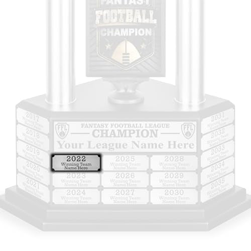 Silver Engraved Name Plate for Trophy & Award - Customizable, 2.46 x 0.88 inches