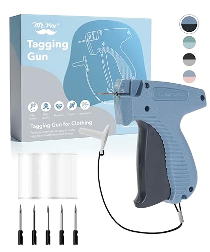 Mr. Pen Tagging Gun with 1008 Barbs & 5 Needles – Blue & Black, 1 Pack