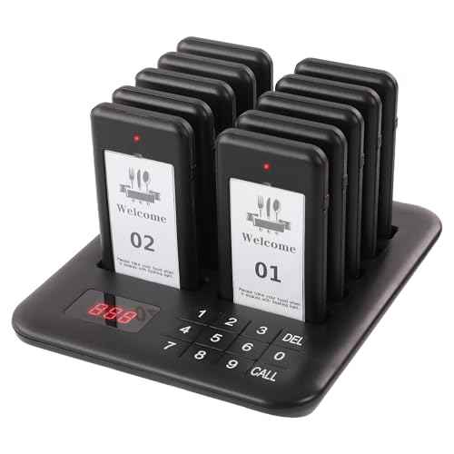 10 Pagers, Single Beeper for Restaurant Pager System Replacement, Additional Pagers for ASIN : B0D44YXB6T