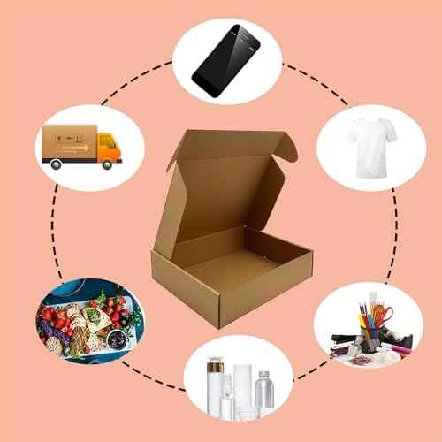 13 x 10 x 3 inch Shipping Boxes Set of 20£¬ Brown Corrugated Cardboard Box Mailer Boxes for Packaging Small Business Shipping£¬Mailing Boxes Bulk for Birthday Wedding Party Book Literature Gift Giving