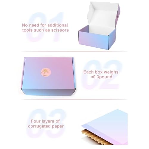 Shipping Boxes 9x6x4 Inch - 30 Pack: Medium Corrugated Cardboard Boxes - Purple Shipping Boxes for Small Business