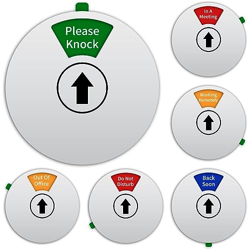 K KitchenTour Silver 6-Mode Office Door Sign - Do Not Disturb & More