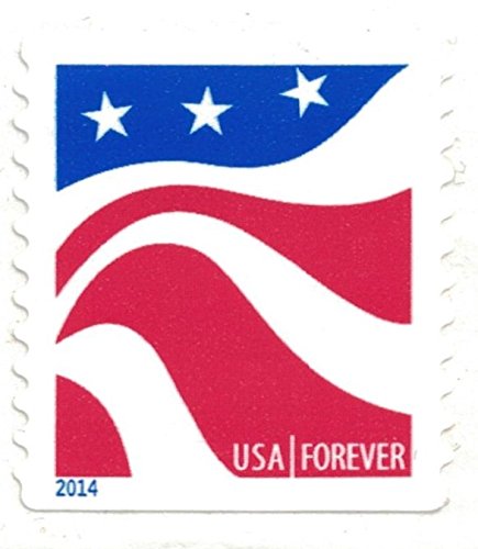USPS Red White and Blue Forever Postage Stamps - 20 Classic American Flag Design