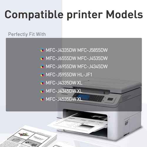 Compatible Ink Cartridge Replacement for Brother LC406 LC406XL Ink Cartridge LC 406XL 406 XL for MFC-J4335DW MFC-J5855DW MFC-J6555DW MFC-J4535DW MFC-J6955DW MFC-J4345DW MFC-J5955DW (B/C/M/Y)