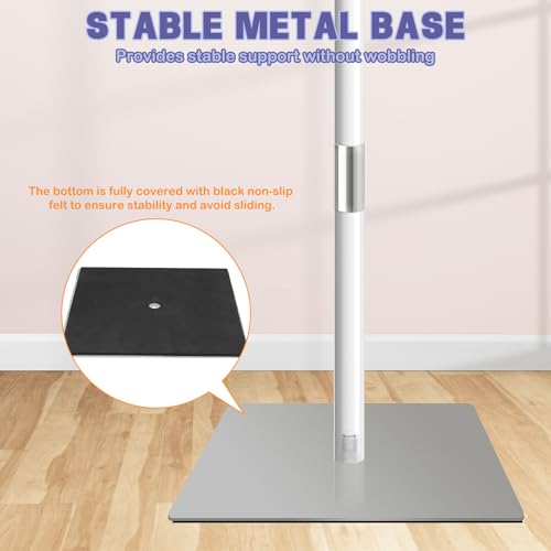 Majhulla Acrylic Lectern Podium Stand with Metal Base, 90° Adjustable Angle