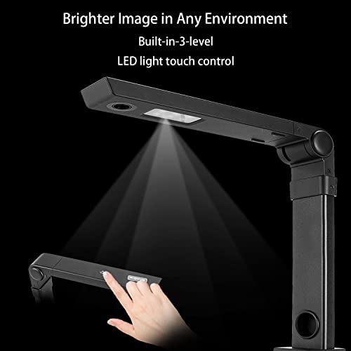 NetumScan A3/A4 Book Document Camera 13MP for Teachers, Portable & High-Quality