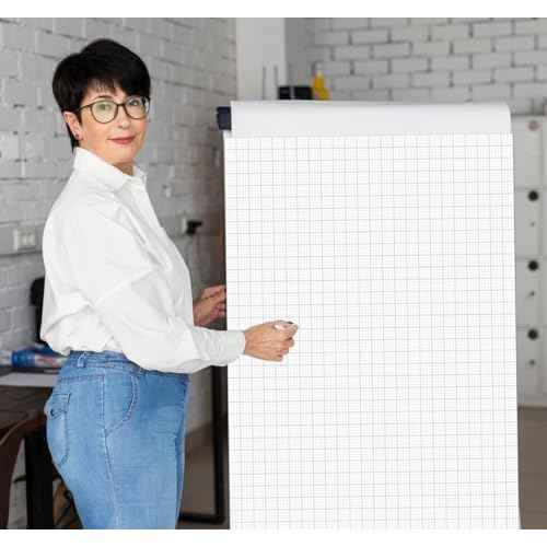 Graph Paper Pad - 24" x 36" Large Graph Paper, 25 Sheets/50 Pages, 4"x4" Ruled Grid Paper for Engineer Architect Designer Mathematician Draftsmen Sketch House Commercial Building Plan Drafting
