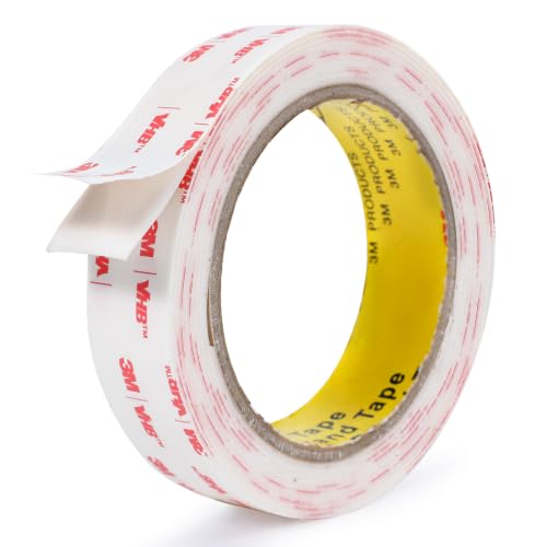 Hasaky 1in x 9.85ft 4950 Double Sided Mounting Tape - Heavy Duty Removable Foam Adhesive