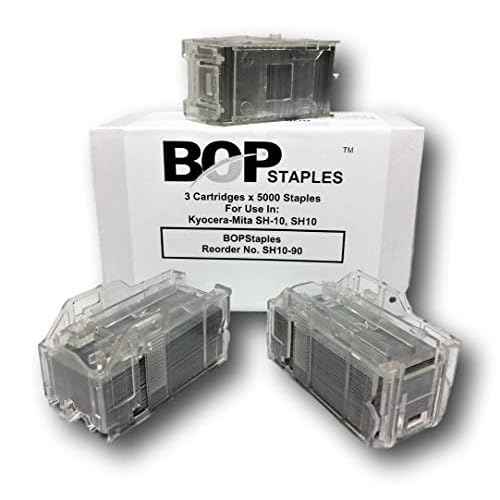 Brand Compatible for Kyocera-Mita SH-10, SH10 Staples, Staple Cartridge Refills (3 Cartridges X 5000)
