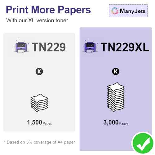 TN229XL Compatible Toner Cartridge Replacement for Brother TN229 XL TN-229XL for HL-L3295CDW HL-L3300CDW MFC-L3720CDW HL-L3220CDW MFC-L3780CDW HL-L3280CDW MFC-L3765CDW Printer (Black, 2-Pack)