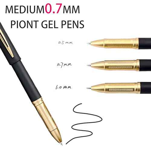 30 Pcs Gel Pens Black Fine Point Smooth Writing Pens, Gel Ink Rollerball Pens 0.7mm,for Office for School, Back to School Supplies