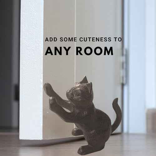 Comfy Hour Antique and Vintage Animal Collection Cast Iron Multifunction Door Stopper - Cat