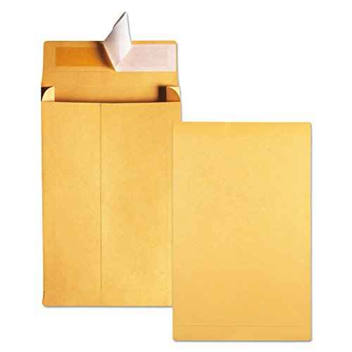 Quality Park Expansion Envelopes, Redi-Strip, Brown Kraft, 9 x 12 x 2, 25 per Pack, (93334)