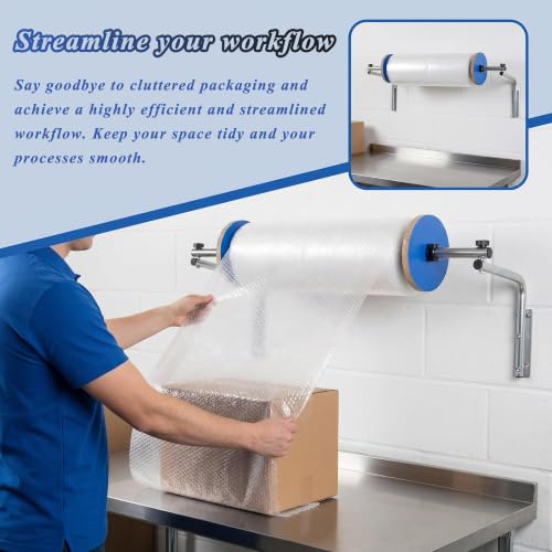 40cm Wall Mount Air Cushion Wrap Dispenser Roll Holder for Packing & Shipping