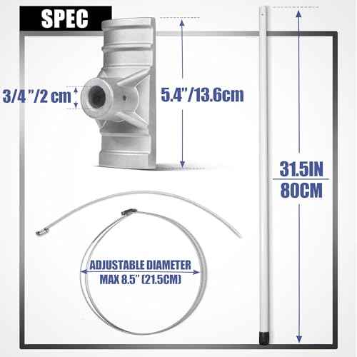 Anley Street Light Pole Banner Mounting Bracket Kit for 30" Wide Banners - Outdoor Weather Proof Support - Quick Installation Perfect for Promoting Events, Business, Advertisement