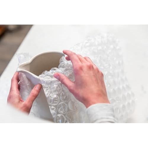 Duck Max Strength Bubble Cushioning Wrap for Moving & Shipping, 60 FT Large Bubble Packing Wrap, Heavy Duty Protection for Mailing & Packaging Boxes, Clear Bubble Roll Supplies Perforated Every 12 IN
