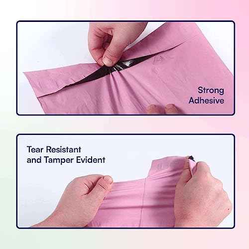 100 Count, 10x13 inch 100% Recycled Poly Mailers Eco Friendly Packaging Envelopes Supplies Mailing Bags 2.5 Mil Thick - SMART Mailer