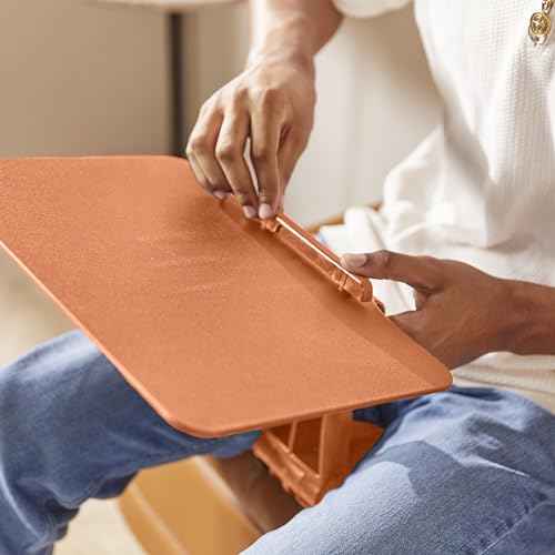 ECR4Kids The Surf Folding Portable Lap Desk, Flexible Seating, Orange