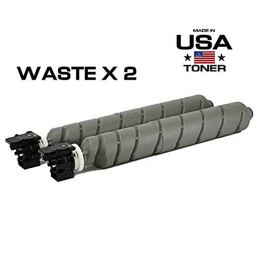 MADE IN USA TONER Premium Waste Container for Kyocera Copystar P8060cdn, TASKalfa 2553ci, 3252ci, 4002i, 5002i, 5052ci, 6052ci, WT-8500, 1902ND0UN0 (2 Waste Containers)