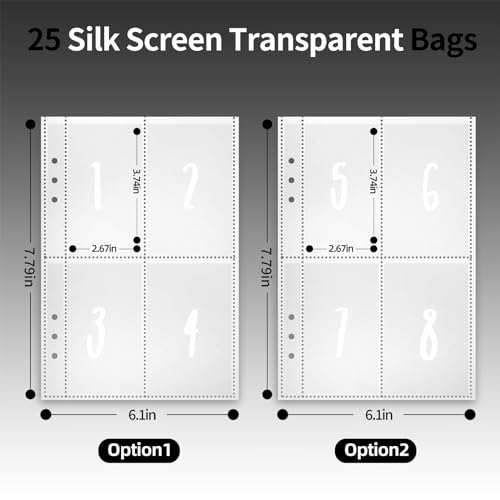 LXWHYP Black Money Saving Challenge Binder with 100 Envelopes, Organization & Goal Tracker