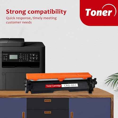 High-Yield 051 Black Toner Cartridge (2-Pack) - Vsenk Compatible CRG051 Toner Replacement for 051 Toner for ImageClass MF264dw MF267dw MF269dw LBP162dw Printer, 2168C001