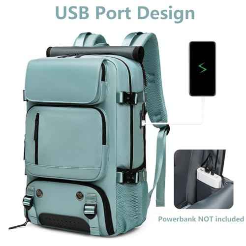 Travel Backpack for Women Men Carry On Backpack fits 16¡± Laptop Waterproof Convertible Backpack with Shoe Compartment (Black)