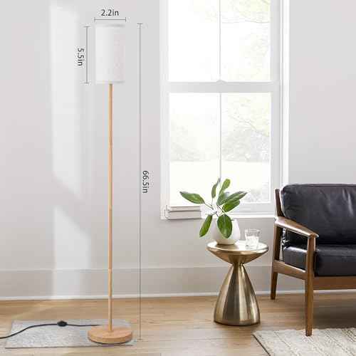 Floor Lamps for Living Room Modern Tall Lamp for Bedroom Office Corner (EFL-1-1218-Burlywood, 65'')