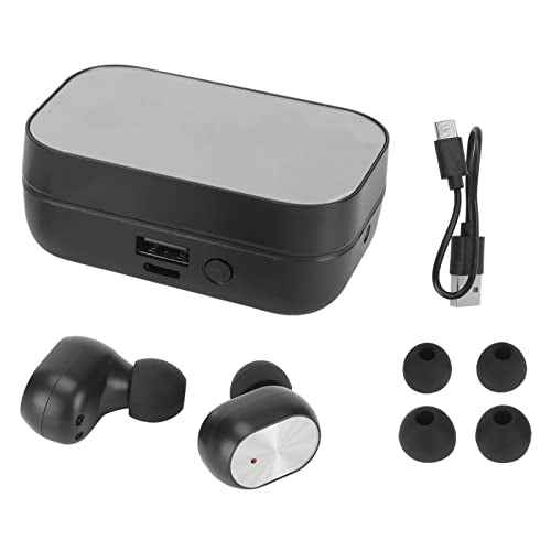 Translator Earbuds, 144 Languages, HiFi Stereo, Translation Earphone with Digital Display Flashlight (Black)