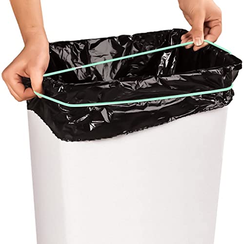 Plasticplace 14" Rubber Bands for 6-10 Gallon Trash Cans – Heavy Duty Green (5 Pack)