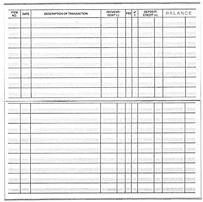 Easy Read Register Checkbook Set with 2025-2027 Calendars, USA Made – 12 Pack, 444 Lines, 6x3 inches
