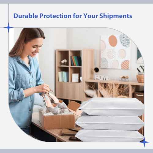Fuxury 25 Pcs Poly Mailers 17.7 x 22", XL Shipping Bags for Clothing, Strong Adhesive Shipping Mailing Envelopes,Large Self-Sealing Polymailer for Small Business White #10
