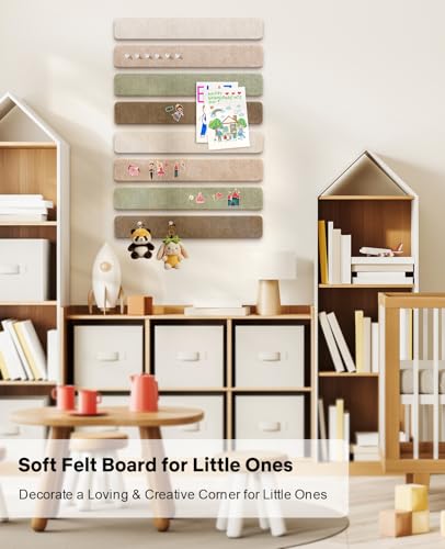 Linen Dusk Small Cork Bulletin Board Tiles for Wall Decor & Office Organization